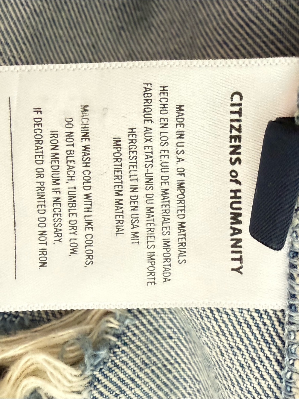 Citizens of Humanity Denim Belted Jacket - Light Blue Women’s Coat - Picture 4 of 5